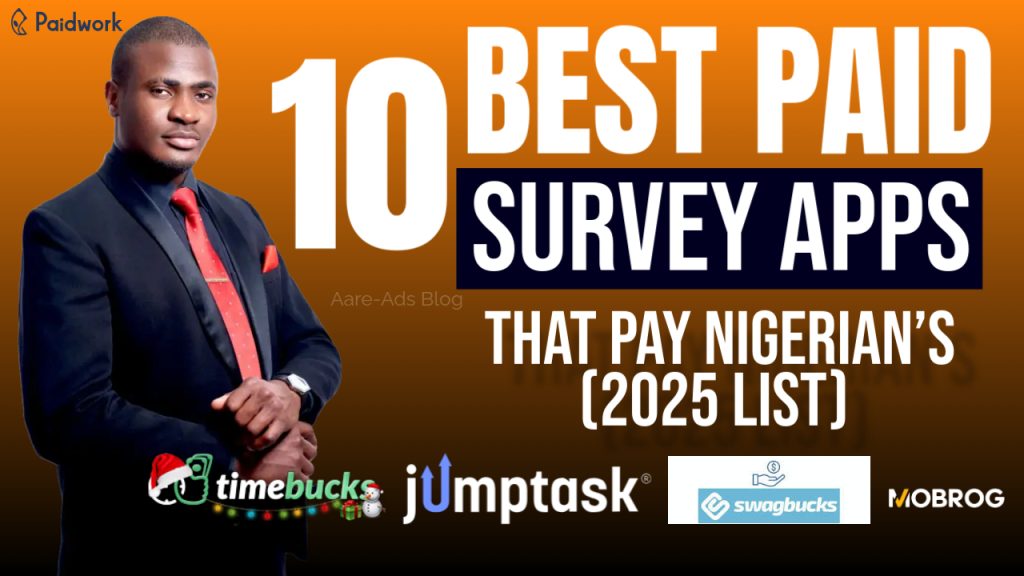 10 Best Paid Survey Apps That pay Nigerian’s (2025 list)